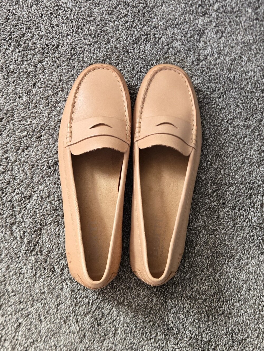 Born Finley Tan Leather Penny Loafers NEW size 10 - Picture 8 of 10